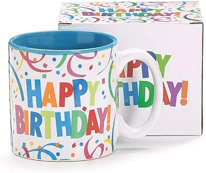 Burton+Burton Colorful Happy Birthday Coffee Mug