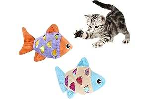 Andiker Cat Catnip Toys 2pcs Crinkle Shine Ring Paper Sound Cat Toys...