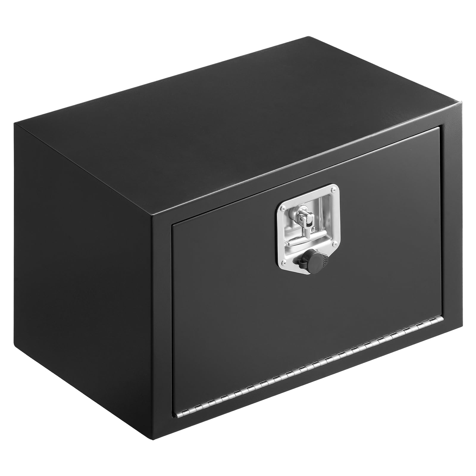 VEVOR Caja de Almacenaje para Camión 609x305x356 mm, Caja de Herramientas de Acero con Cerradura y Llaves, para Debajo de Carrocería del Camión, con Asa en T para Furgoneta, SUV, Camioneta, Negro