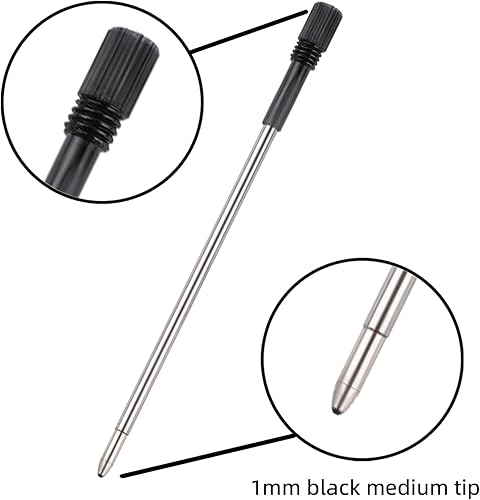 Miniatura 9 de Bolígrafos de 3 piezas con corona de diamantes brillantes en la parte superior de la tinta negra, juego de bolígrafos de escritura, suministros de