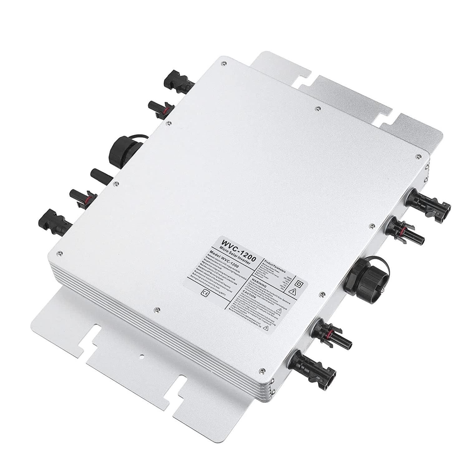 Onduleur Solaire Étanche 1200 W, Micro Onduleur Réseau 240 V, Micro Onduleur Solaire avec Connexion Secteur WVC Micro Onduleur