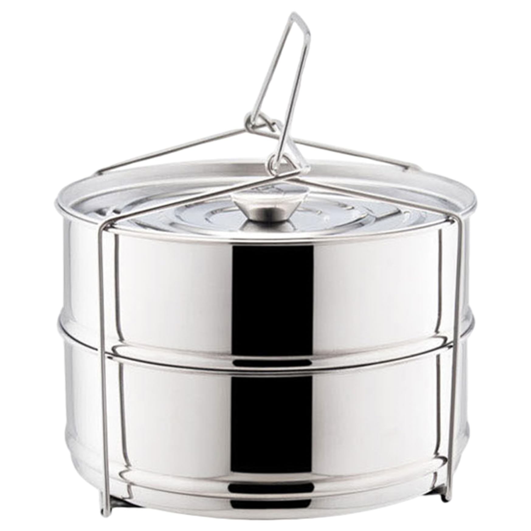 Marmite à vapeur en inox avec panier pour soupes et ragoûts