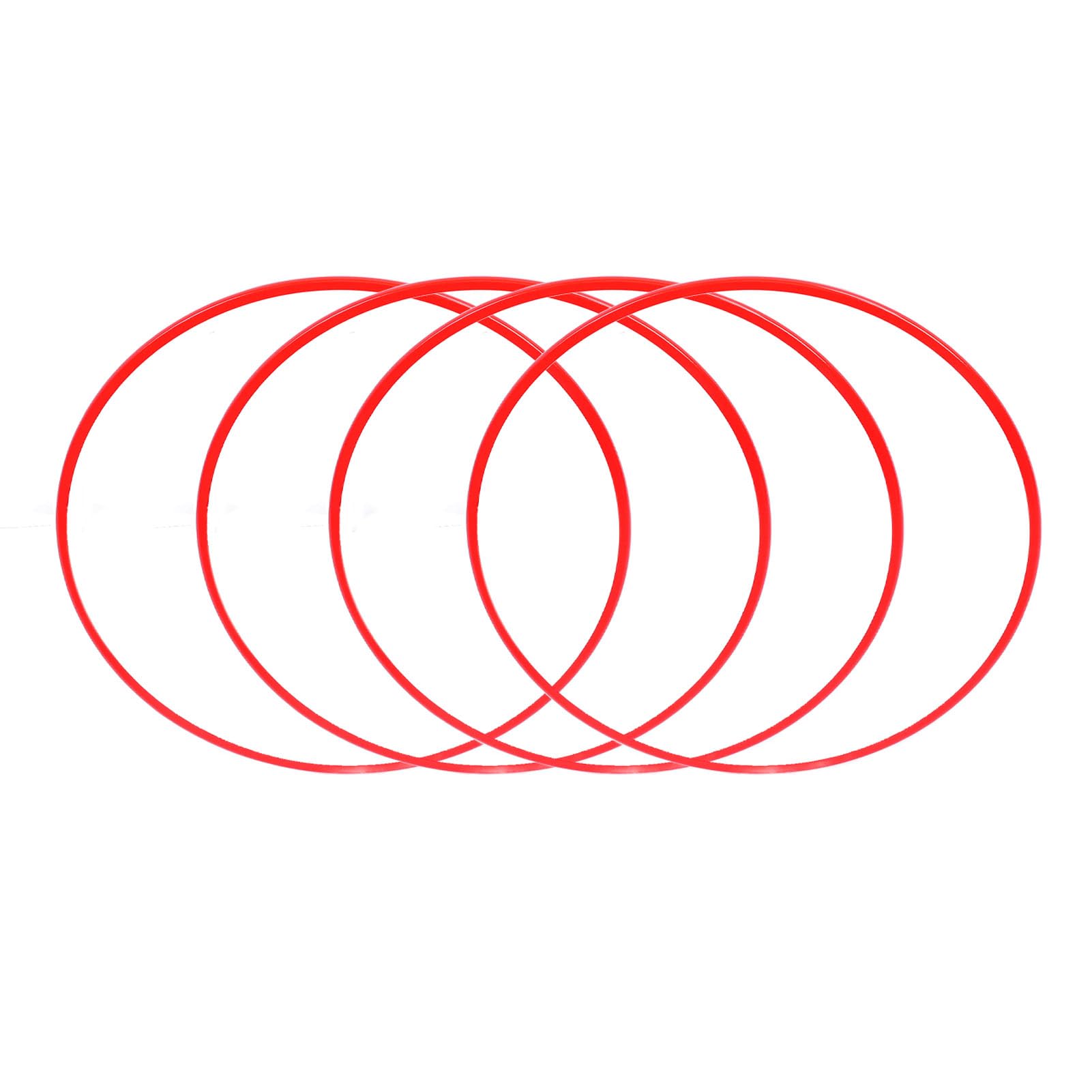 4Pcs 18 Inch Wheel Rim Protector ABS Scratch Self Adhesive Sporty Look Wheel Rim Guard Trim Ring for Cars Red