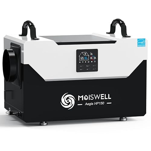 Moiswell 155 Pints Commercial Dehumidifier with Pump