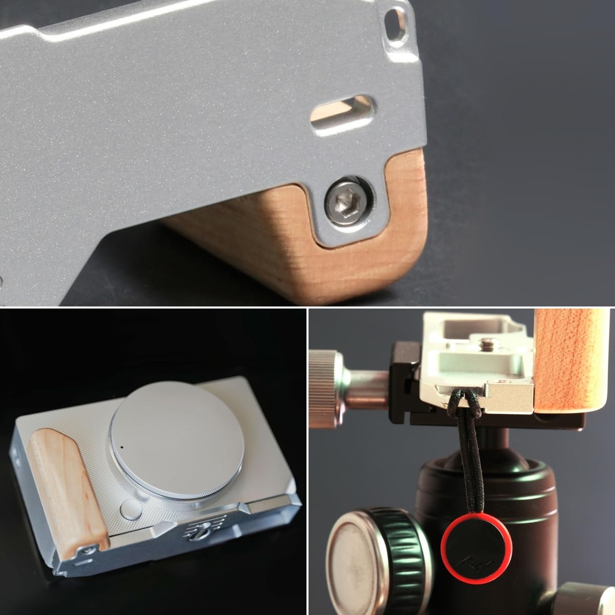 Amazon | Sigma BF 専用 カメラウッドグリップ 高級檀木材 木製