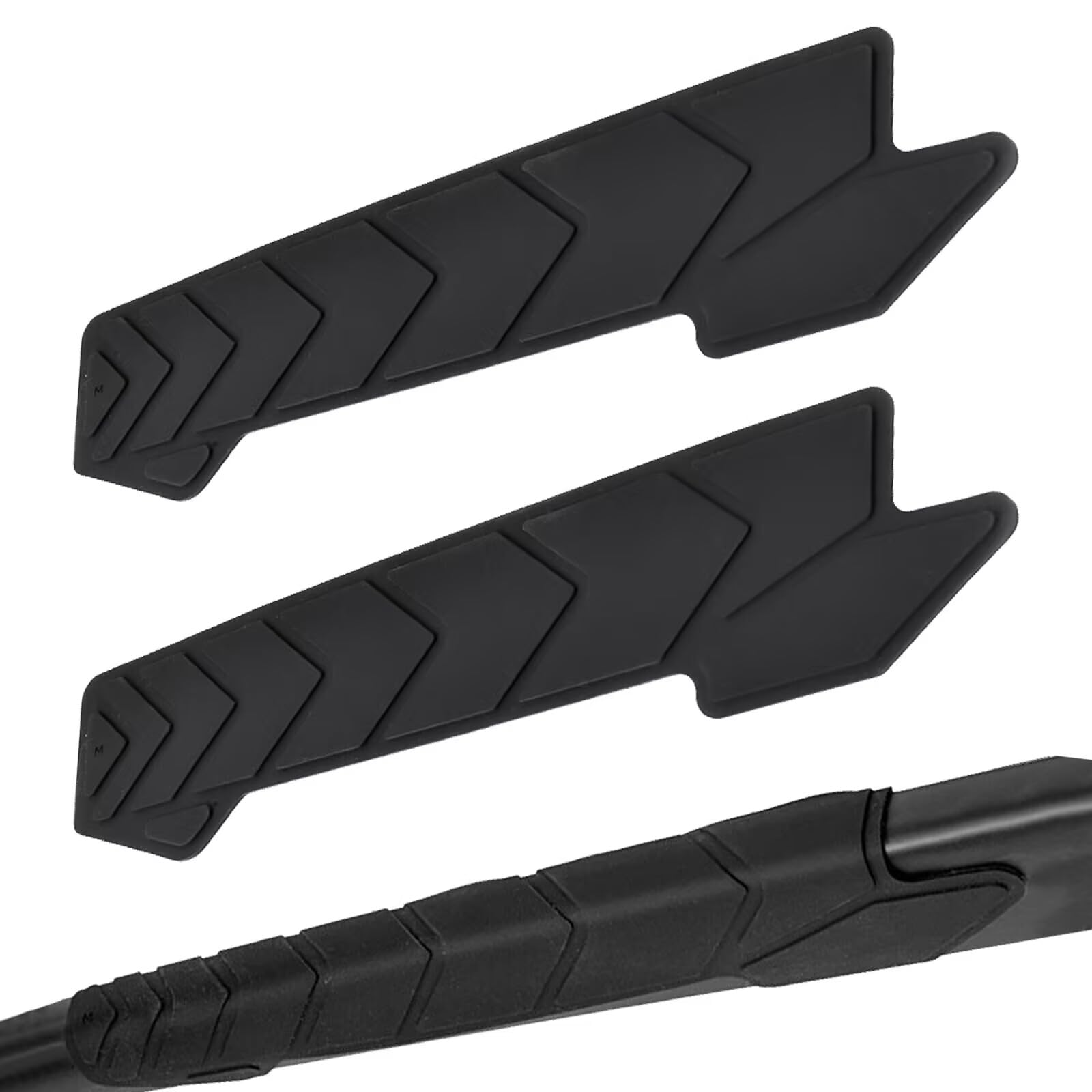 MHYMX Bike Chain Guard, 2 Pcs Bike Frame Protector MTB Chainstay Protector Adhesive Silicone Bicycle Frame Protection Tape Against Scratches and Damage
