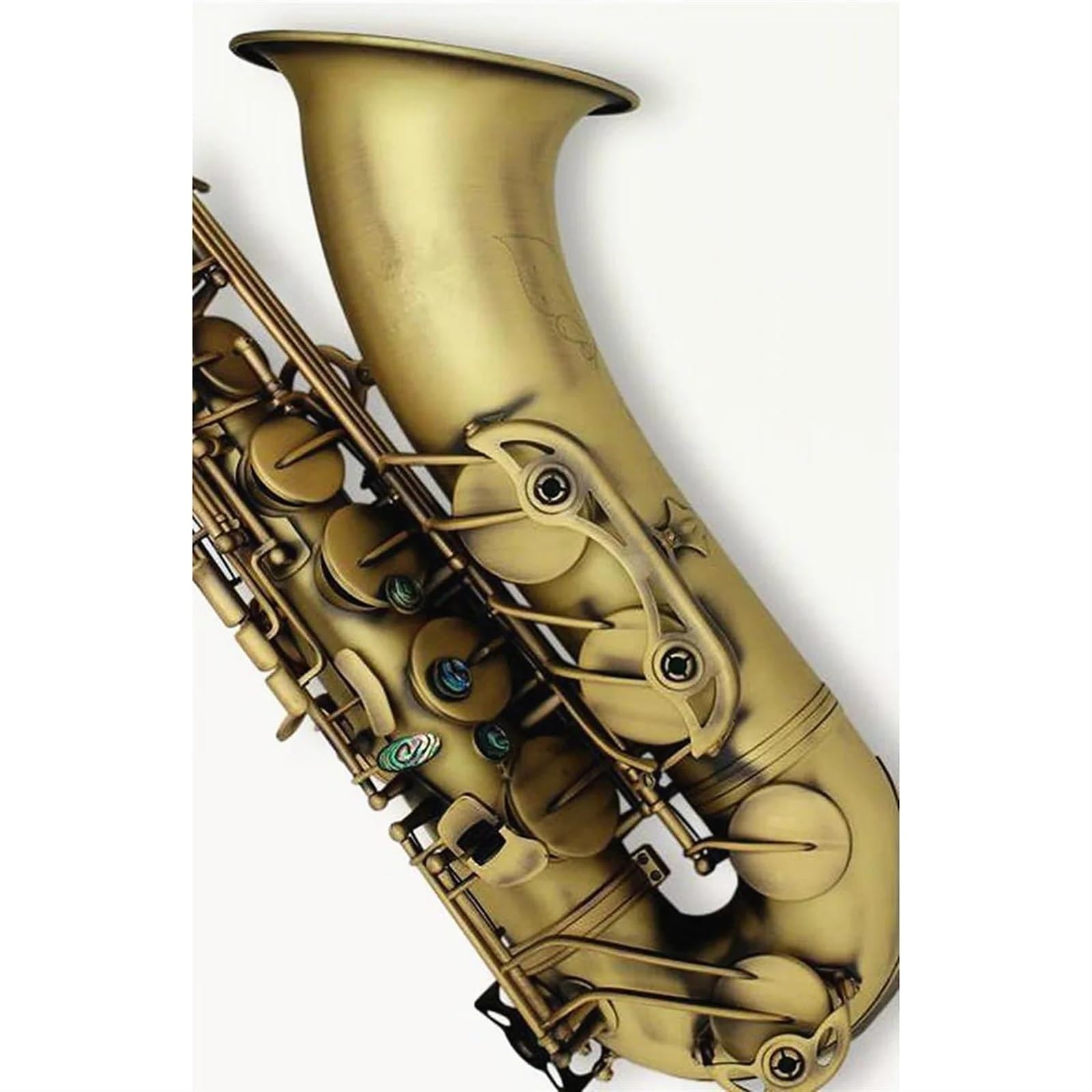 Profesjonalny Saksofon Tenorowy Bb Antyczny Mosiężny Saksofon Do Instrumentów Muzycznych Z Etui Na Ustnik profesjonalny Saksofon