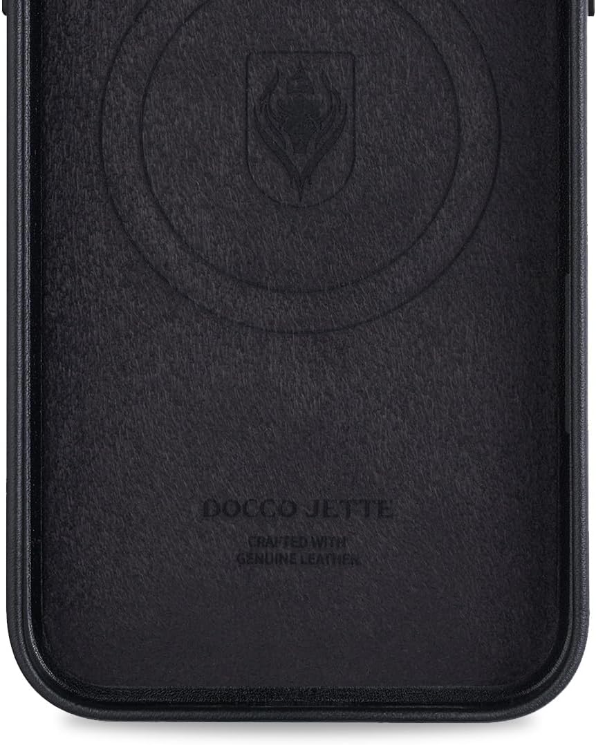 Handcrafted Premium Genuine Leather Case for iPhone 17 Pro,Compatible with MagSafe-Midnight - Image 5