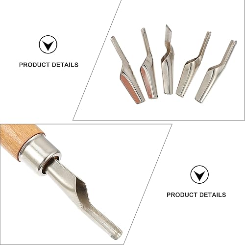 Miniatura 3 de EXCEART Juego ergonómico ideal para pintar espátulas artísticas, suministros de pintura al óleo, espátula de dibujo