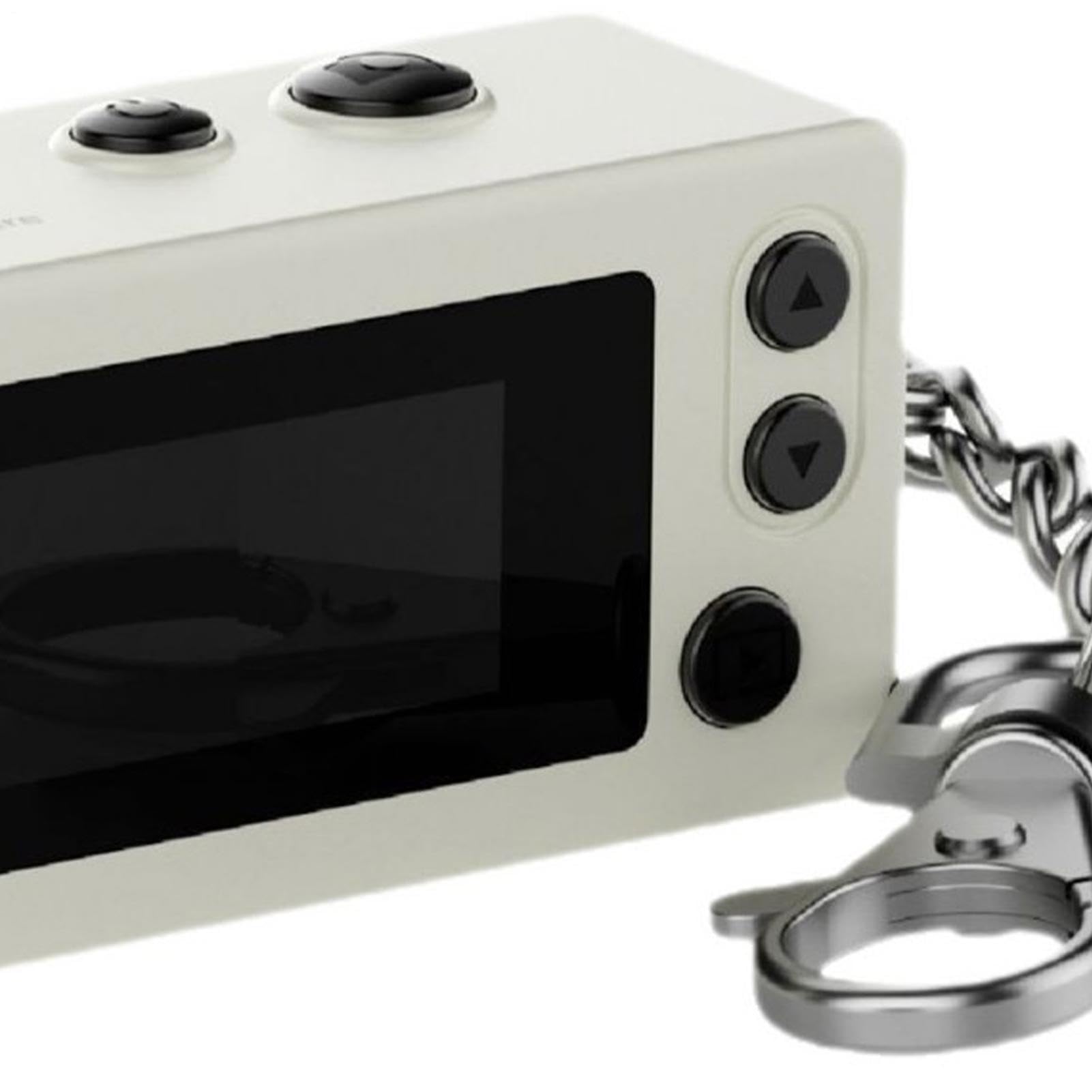 Piccola fotocamera portatile, registratore portachiavi HD, dispositivo tascabile compatto con funzione display, accessorio fotografico durevole, attrezzatura da viaggio elegante con design moderno