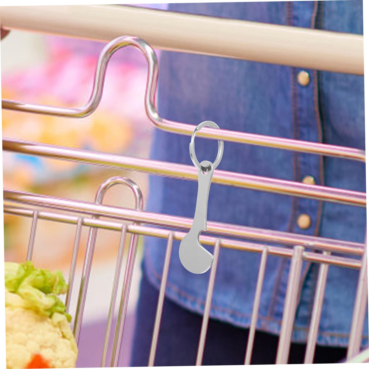 SEWACC 24stücke Einkaufswagen-tokens Abnehmbare Schlüsselanhänger Für Einfache Nutzung Praktische Trolley-münzen Für Alltag Für Familie Und