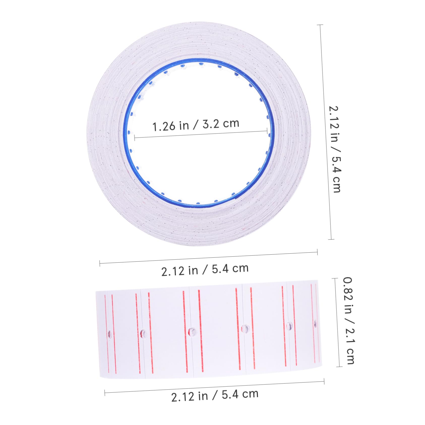 VILLCASE 550 Stickers Roll Retail Label Paper Marking Labels for Supermarket Pricing
