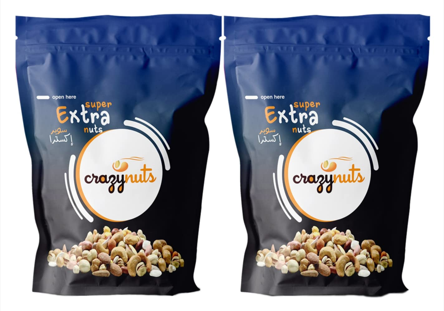CrazynutsSuper Extra Nuts 250 Gram Value Pack of 2