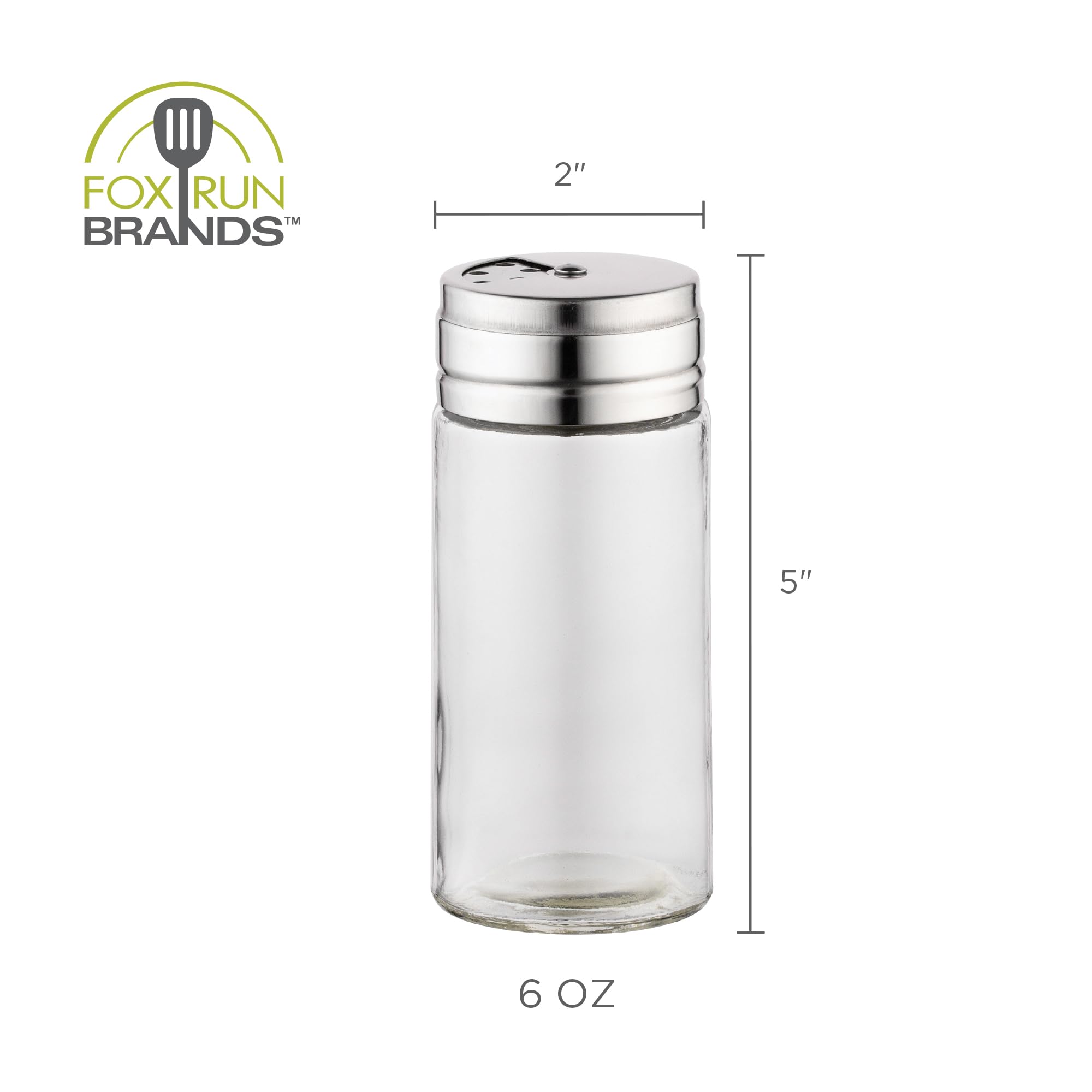 Amazon.com: Fox Run 5167 Glass Spice Jar with Stainless Steel
