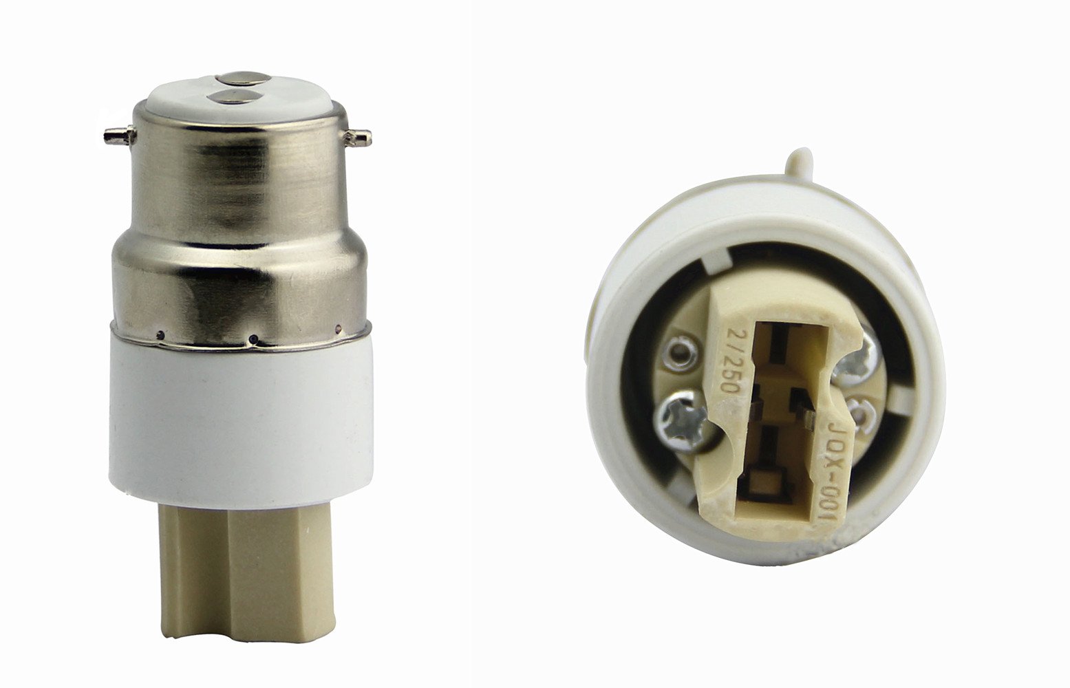 SFTlite [4 Pack] Bulb Converter Bulb Adaptor B22 To G9 Base Converter Adaptor,Suitable for LED Bulbs and Compact Flourescent Light,Lamp Socket Converter