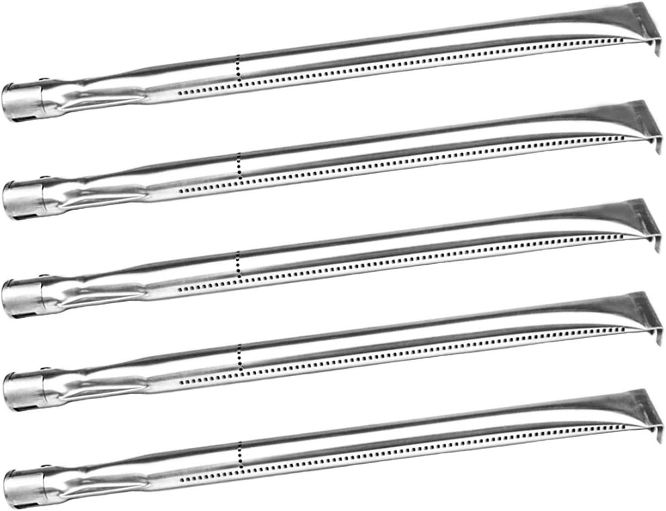10361(5-pack) Universal Straight Stainless Steel Pipe Burner for Costco Kirkland, Charmglow, Nexgrill, Perfect Glo, and Other Grills by BBQ Mart