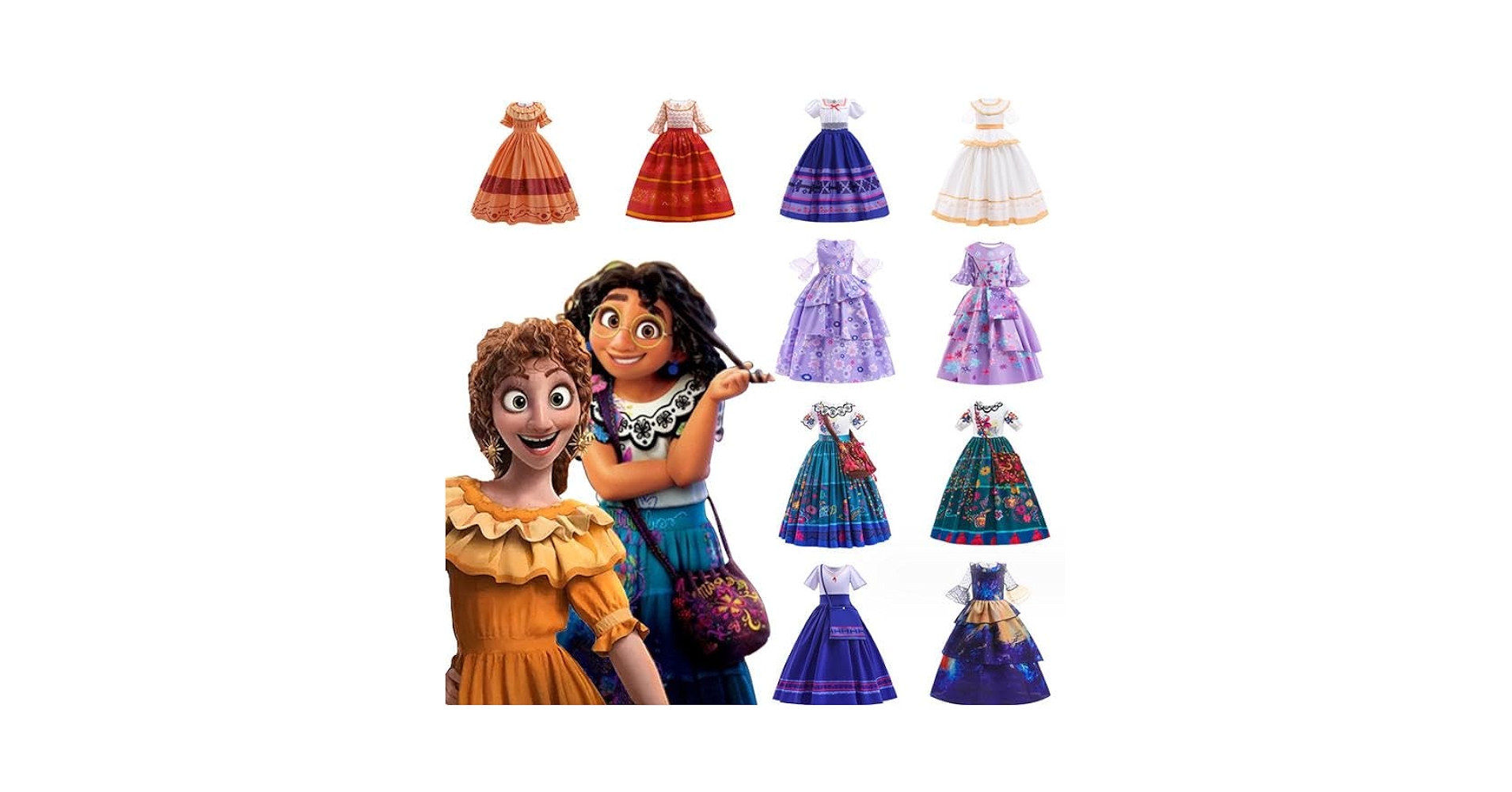 Disney ミラベル 魔法だらけの家 コスプレ衣装フルセット 大人用Dハロ仮装 Disney ミラベル 魔法だらけの家 コスプレ衣装フルセット 大人用