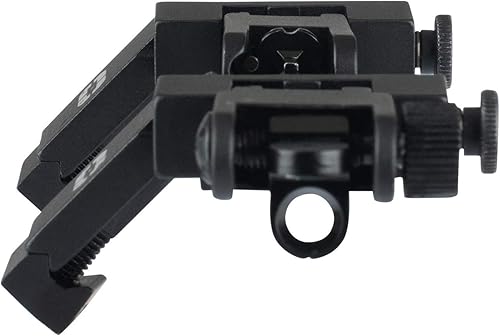 Miniatura 8 de Chaos Ready - Miras de hierro de 45 grados  Miras de hierro desplazadas abatibles para rifle  Mira de hierro cantado frontal y trasera en ángulo