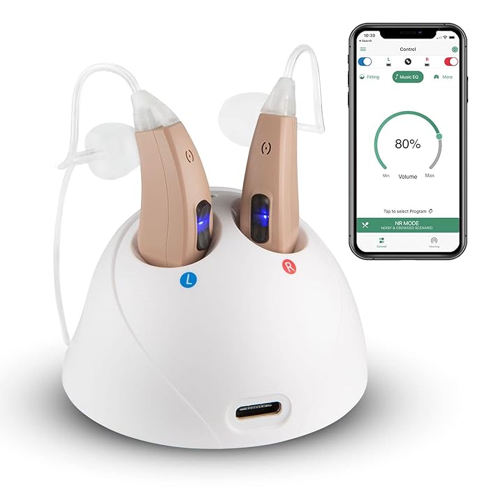 Buy Bluetooth Hearing Aids Customizable for Seniors and Adults, APP