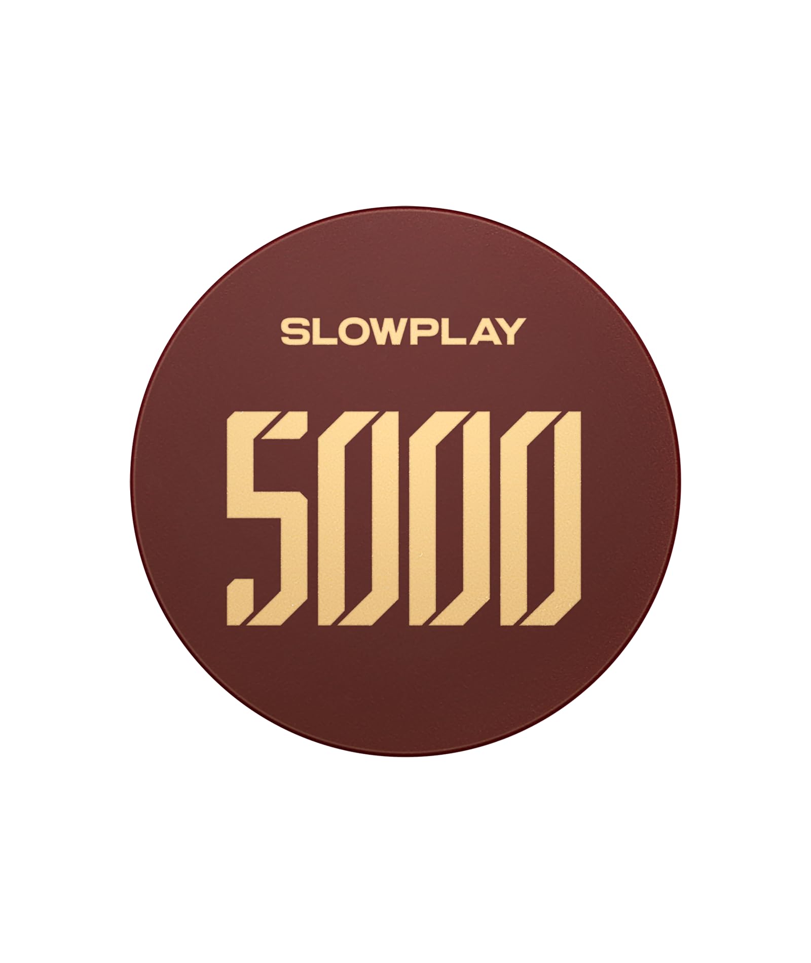 SLOWPLAY Godel Ceramic Poker Chips in Bulk, Casino Grade Ceramic 12-Gram Poker Chip for Texas Hold'em, 43mm Professional Chips Pack of 50 with Denomination of 5000