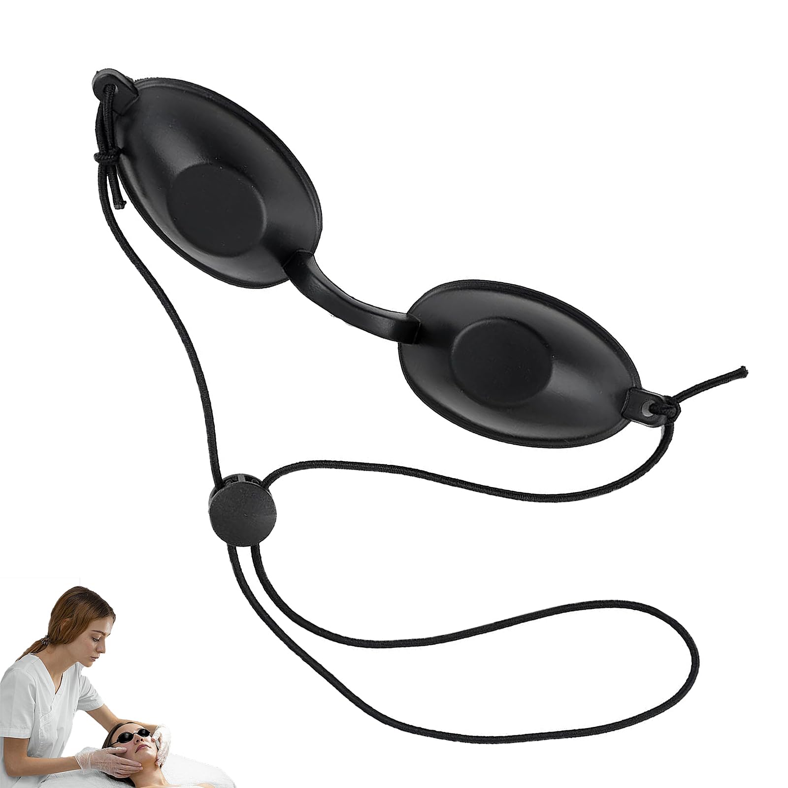 Solarium Brille, Schutzbrille Rotlichtlampe, Rotlicht Brille Augen, UV Schutzbrille, UV Brille, Für Therapie Solariumbrille Augenschutz,Solarium Brille UV Schutz(Schwarz)