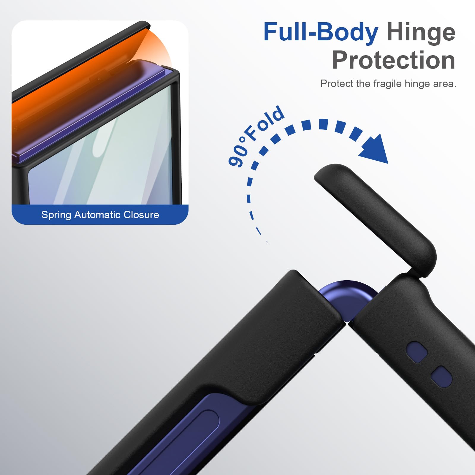Magnetica Custodia per Samsung Galaxy Z Flip 8, Glassata Anti-Graffio
