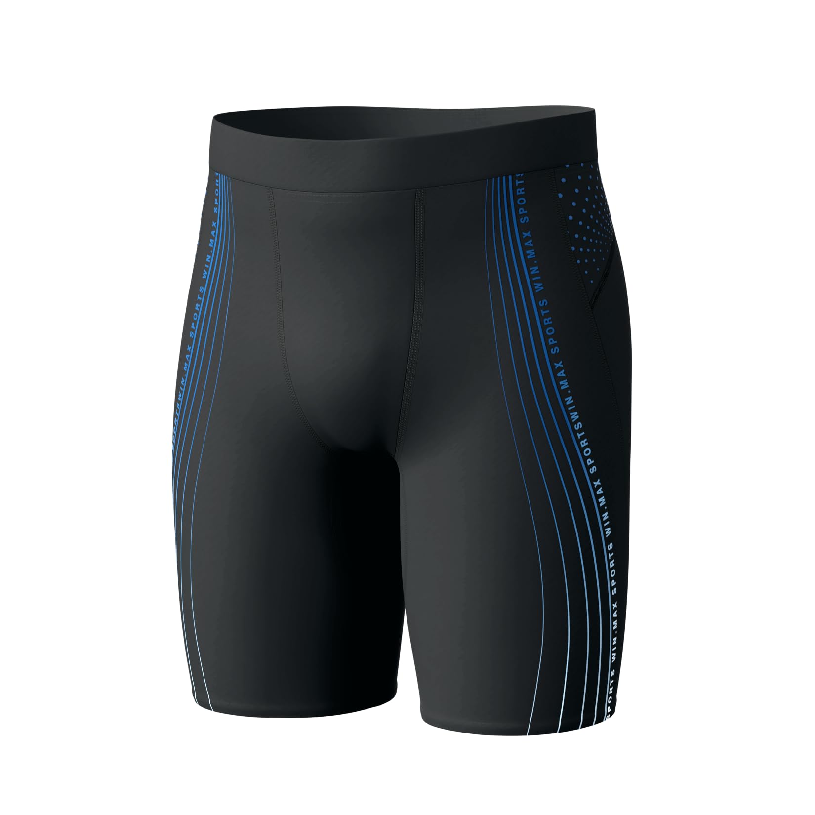 WIN.MAX pour Homme Athletic Solid Swim Jammers, Endurance Long Racing Training Maillot de Bain