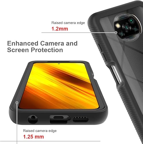 Miniatura 3 de Funda compatible con Xiaomi Poco X3 NFC, compatible con Xiaomi Poco X3 ProPoco X3 Case 2 en 1 Funda protectora de doble capa para teléfono, color