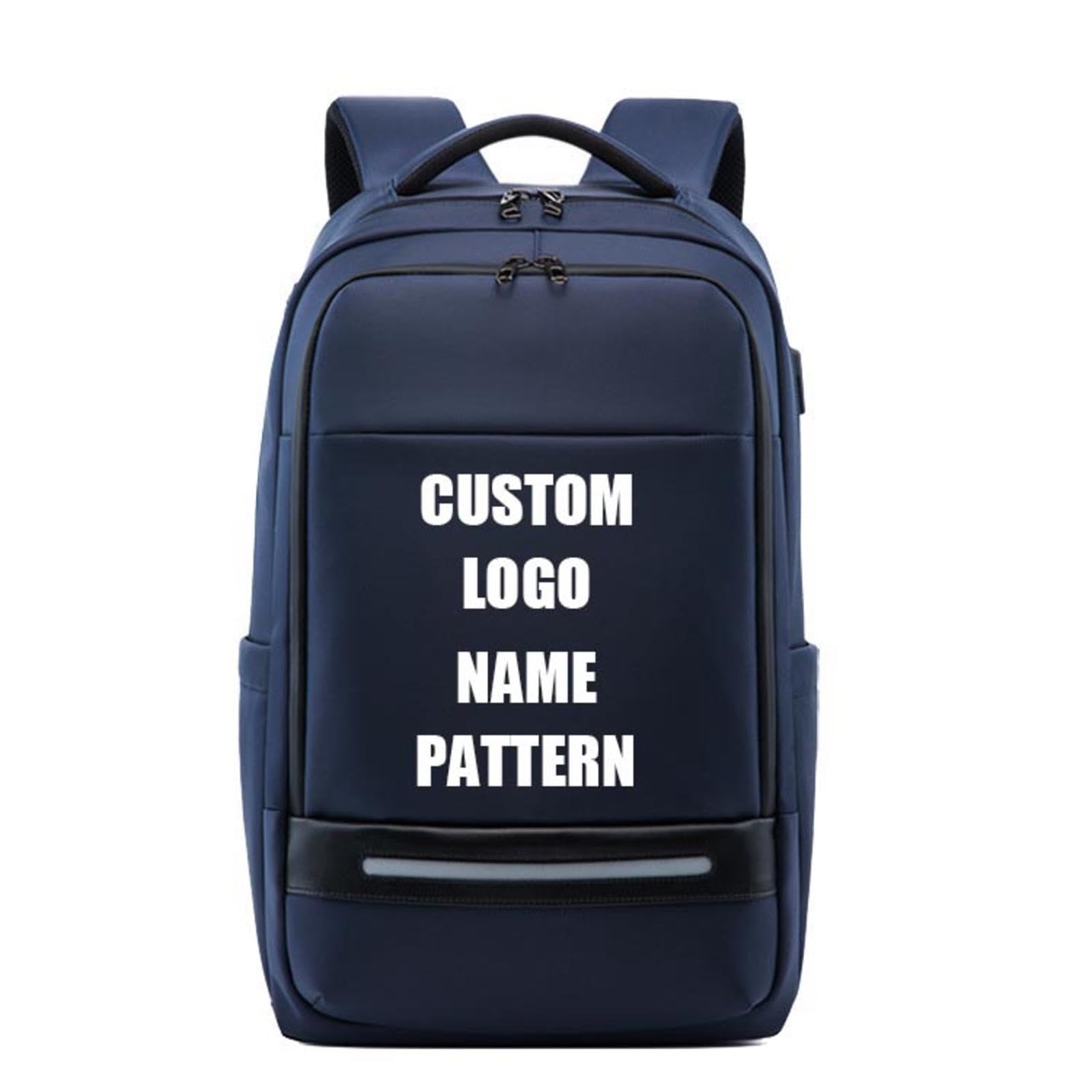 Mochila Personalizada Antirrobo para Portátil De Negocios, Impermeable Mochila De Trabajo Viajes para Hombre, Mochila Regalo Impresión De Logotipo y Nombre Color3,16 Inches