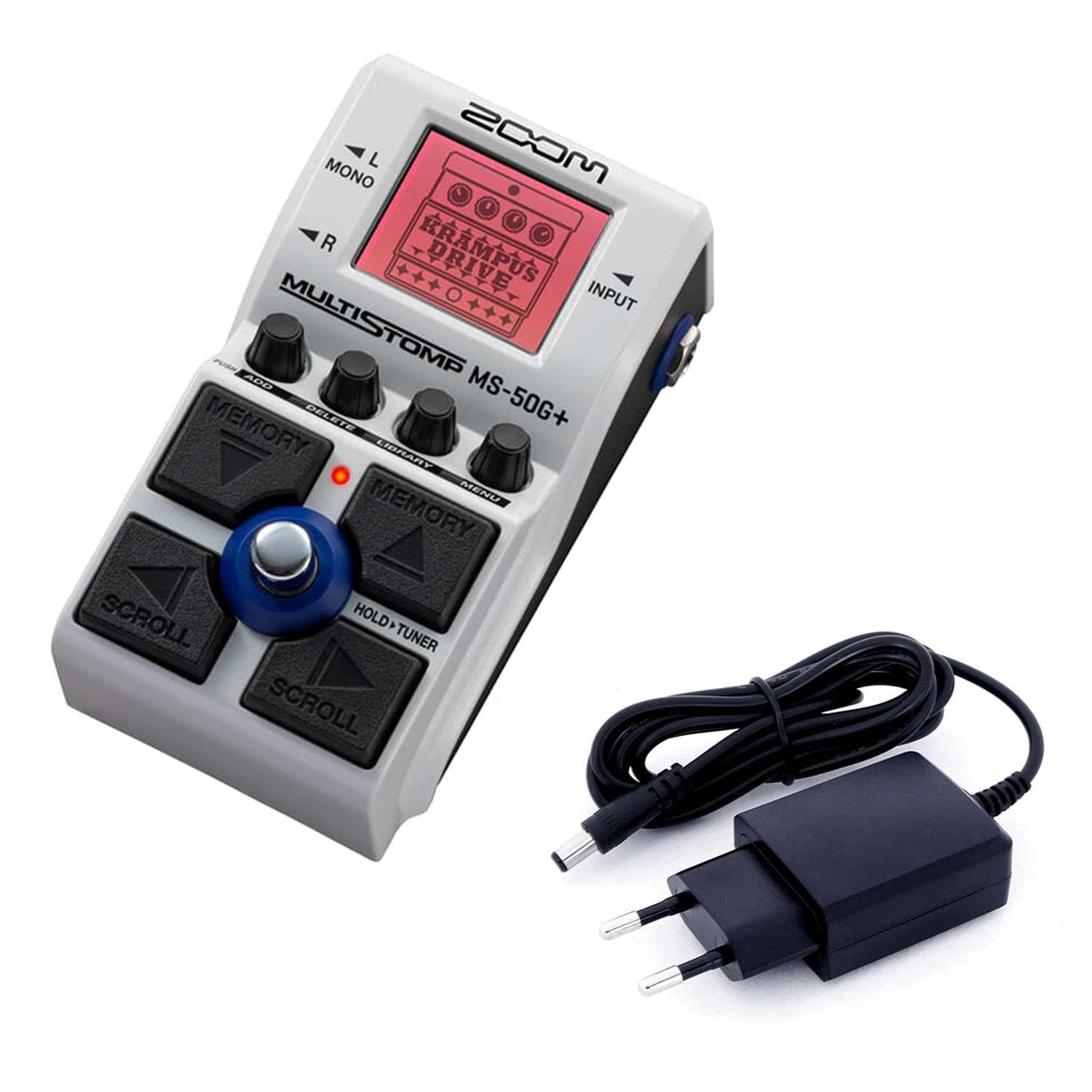 Zoom MS-50G+ MultiStomp Pedal Gitarren-Effektgerät + keepdrum Netzteil 9v