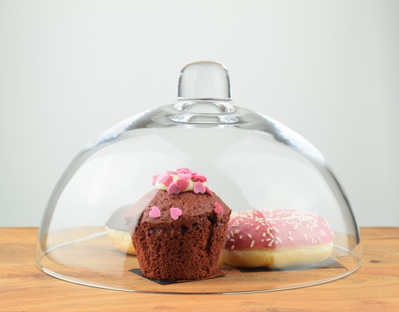 EMH Handmade Glass Display Cover Cloche Bell Dome With Knob Tall 15 cm x 24.5 cm, HW00139 / 16-1737
