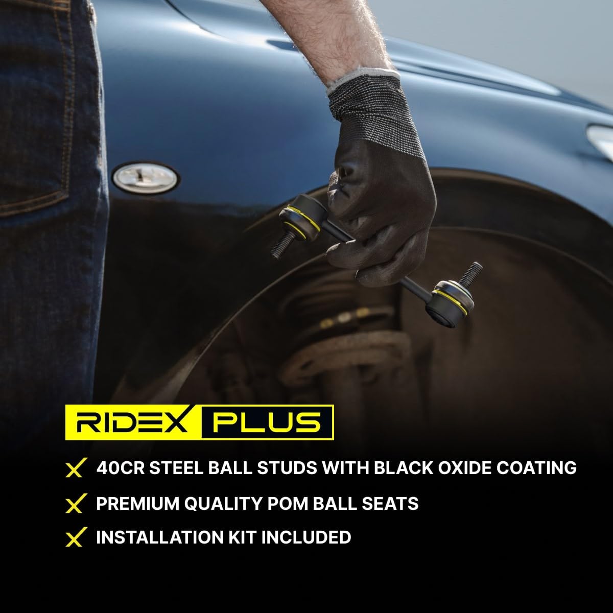 RIDEX PLUS - Biellette De Barre Stabilisatrice Avant Droite 3229S0290P - Pour Peugeot 207, 208, Citroën C3 - Longueur 330 Mm