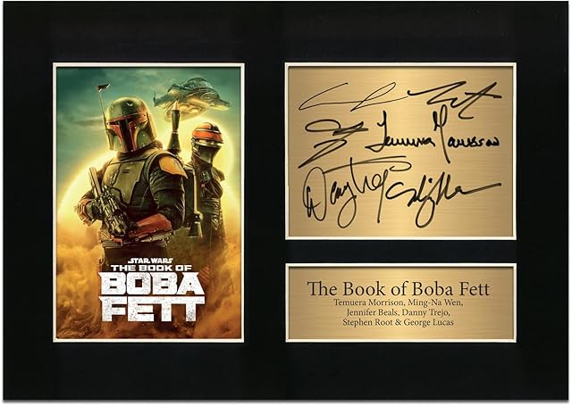 Zulu Image Star Wars The Book of Boba Fett Signed A4 Printed Autograph Photo Memorabilia Reproduction Print Picture Display No88,Black