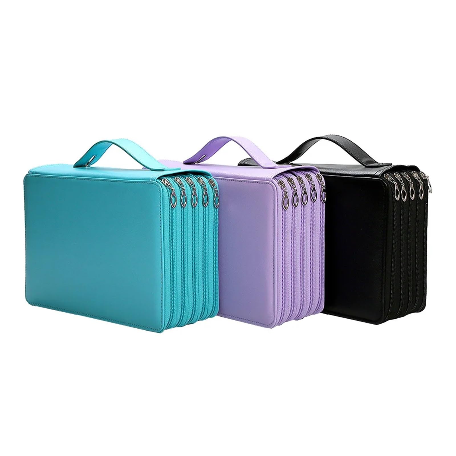 Stiftetasche Federmäppchen mit 250 Fächern, Federmäppchen for die Schule, großes Fassungsvermögen, Stifttasche, ästhetische Schreibwarenbox, Organizer mit 5 Fächern(Style 03)