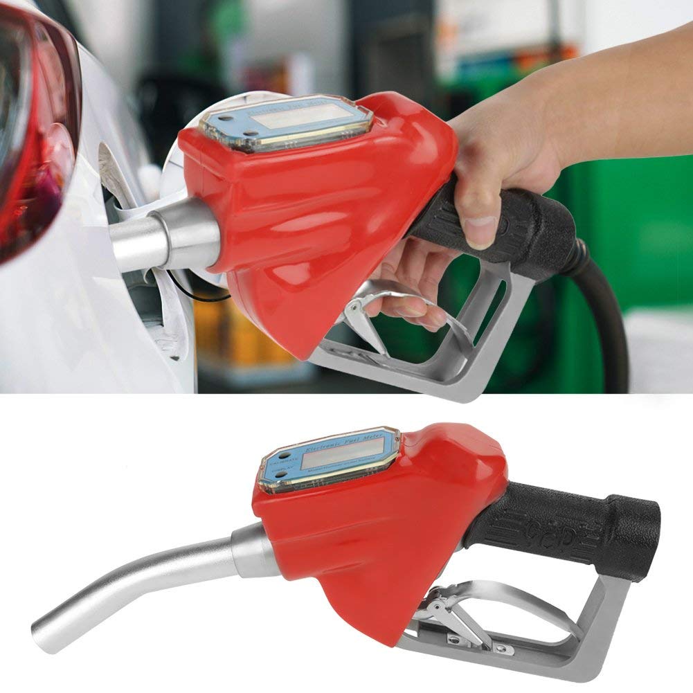 Acogedor Pistolet à Huile, Pistolet à Essence à Essence Numérique avec Buse de Remplissage avec Débitmètre, Petite Taille, Mesure Précise, pour Mesurer Le Débit de Fluide de Tuyau