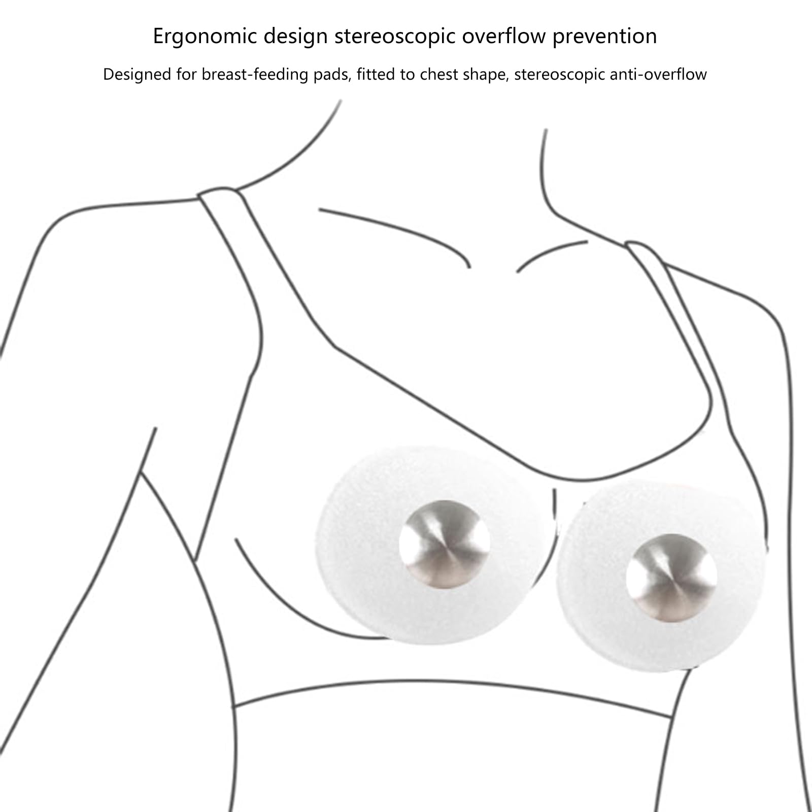 Montesy 1 Pair Silver Nursing Cup Pad Nipple Shield for Breastfeeding Newborns Feeding Essential Mom Nipple Care