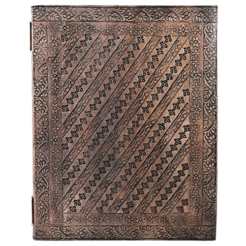 Grimoire en cuir rechargeable fait main, finissez-en avec les feuilles volantes - 3
