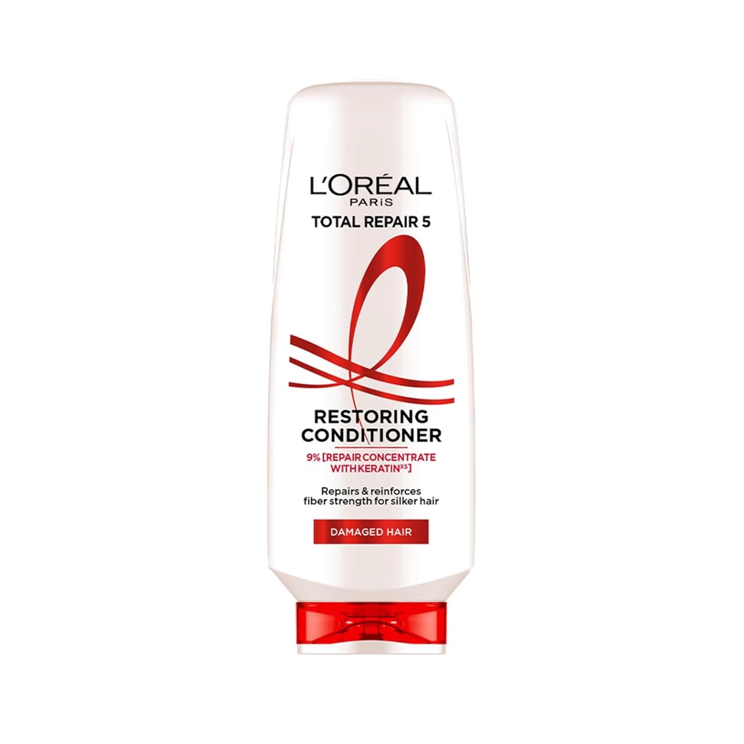 L’Oreal Paris Total Repair 5 Conditioner For Damaged Hair | Powered by Keratin XS Technology| Fights 5 Signs of Hair Damage- Frizz, Breakage, Dryness, Stiff Hair, and Split ends | 340 ml