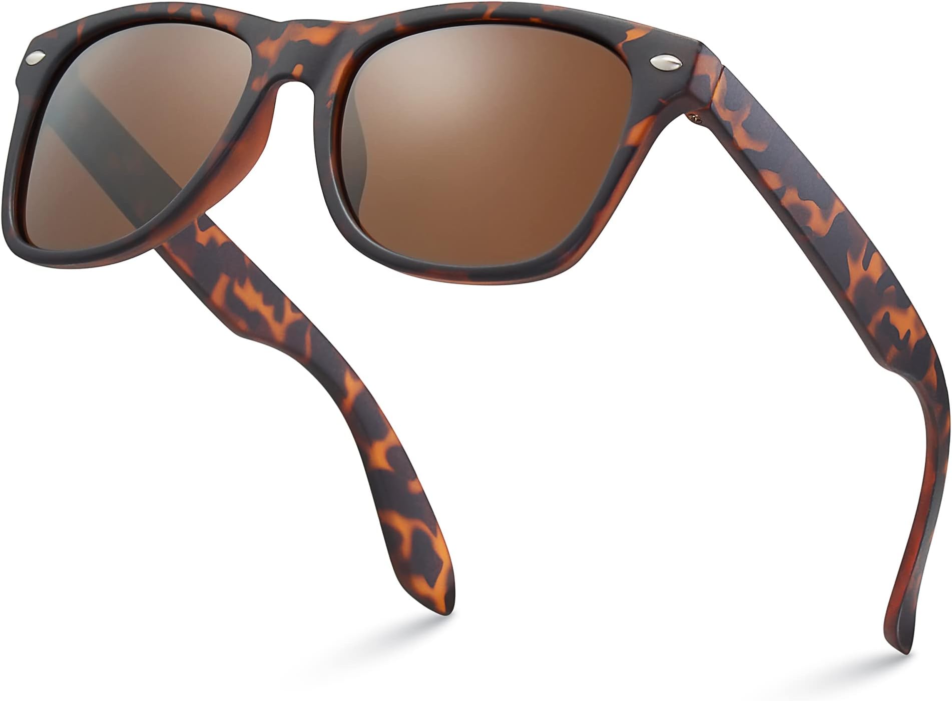 LEICO FASHIONKids Polarized Retro Sunglasses for Boys Girls Age 3-12 Shatterproof UV Protection Toddler Children Sun Glasses, Tortoise | Brown, One size fits most