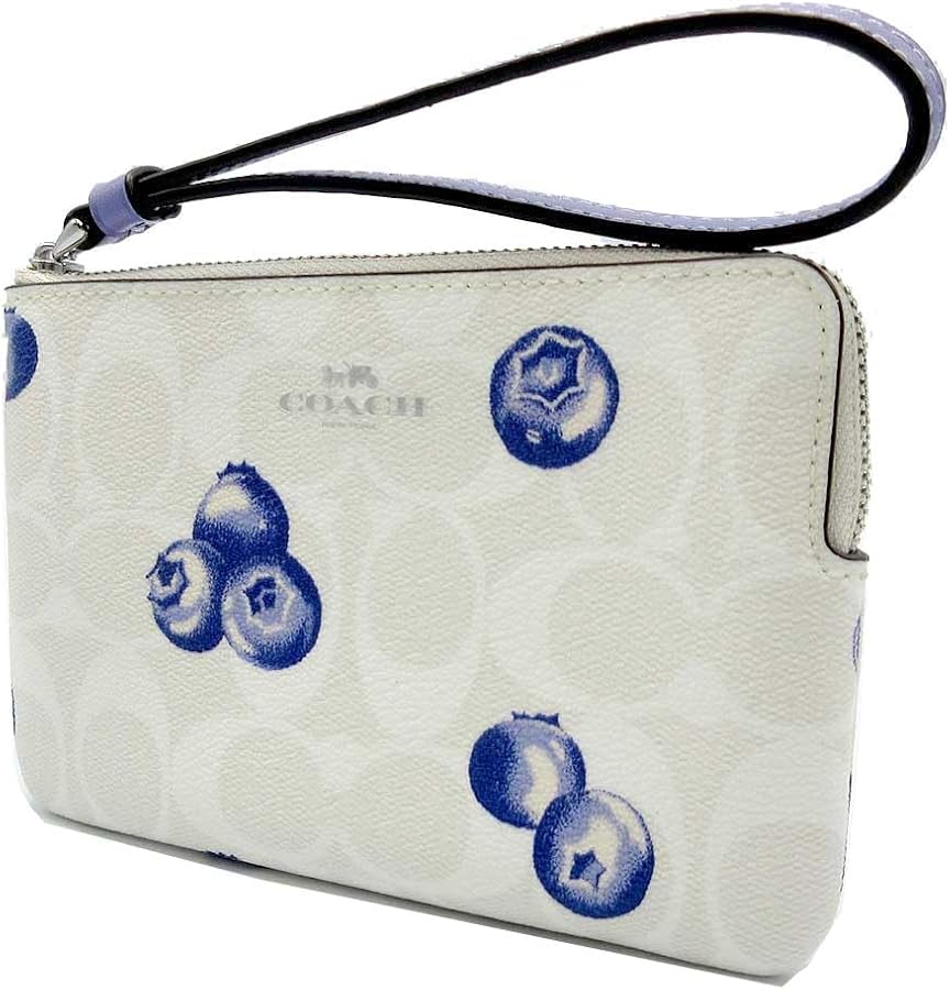 【未使用】コーチ ポーチ　コーナージップリストレット チェリー　PVC Amazon | コーチ ポーチ COACH PVC ホリデーベル プリント