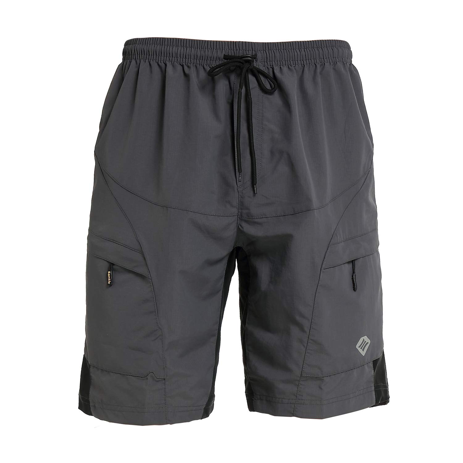 Santic Men's Loose-fit Mountain Bike Shorts Coolmax Lightweight Cycling MTB Shorts