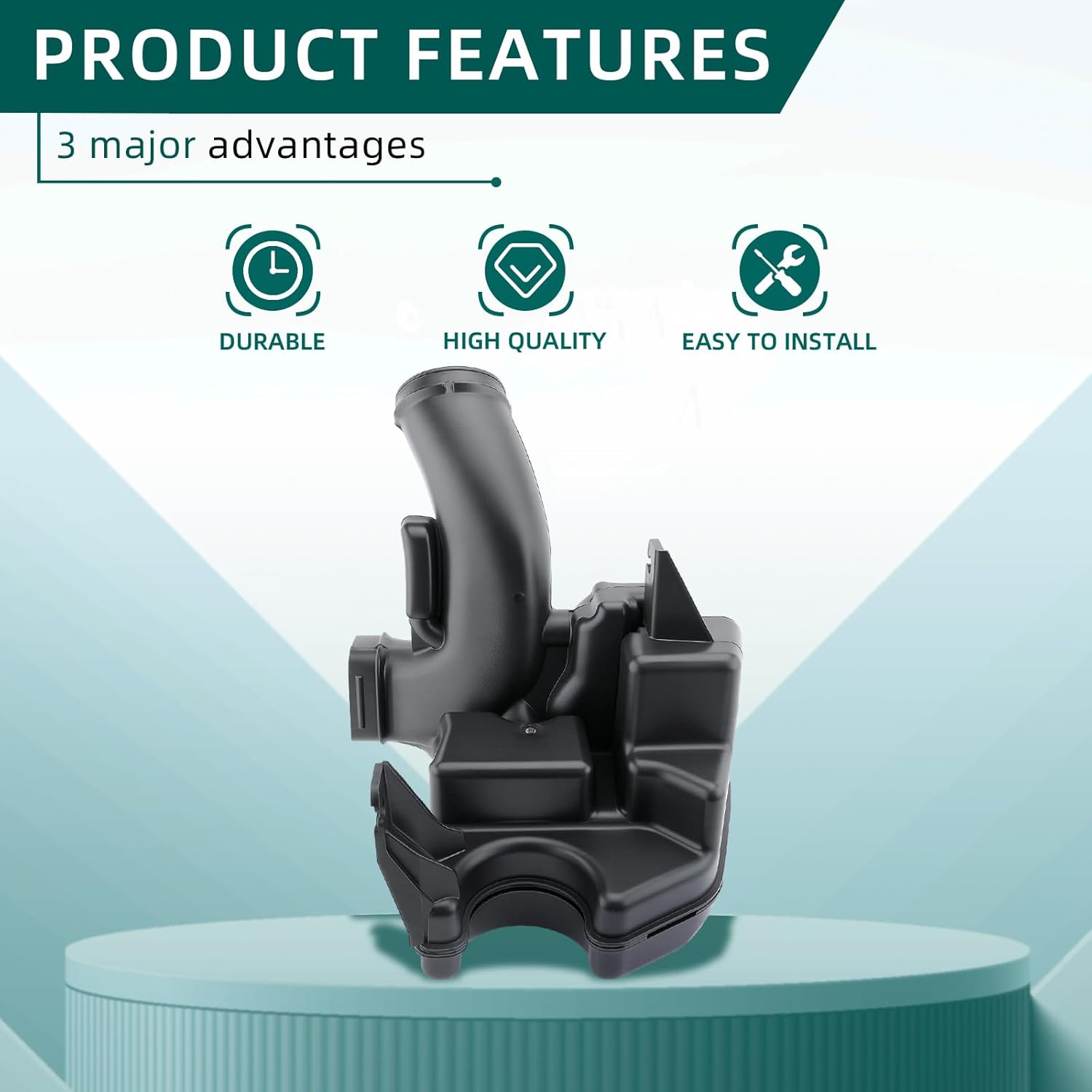 AUTOKAY 17230-5A2-A00 Lower Engine Air Cleaner Intake Resonator Chamber Filter Box Assembly Fits for Honda Accord 2.4L 3.5L 2013 2014 2015 2016 2017 RE# 172305A2A00 Air Intake Box