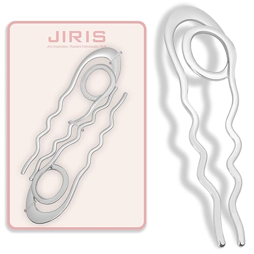 Miniatura 23 de 2 piezas 10.7 cm Horquillas francesas en forma de U para mujeres y niñas, horquillas de metal de moda para peinados franceses, horquillas para