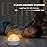 Kintion Portable Night Light, Dimmable 8 Color Lighting, 1800mAh Battery Rechargeable, Small LED Lamp for Nursery, Baby, Kids and Adults(1pcs)