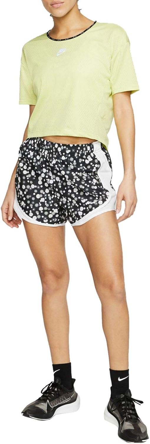 Nike Tempo Shorts Print Daisy Black/White/White/Wolf Grey XS