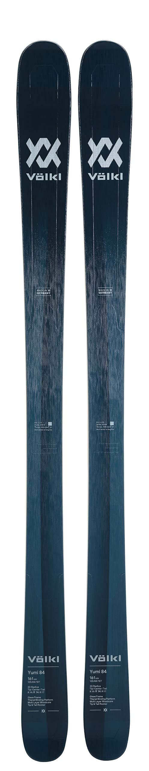 Amazon | Volkl Yumi 84 フラットスキー 2022-161 | Volkl | スキー板