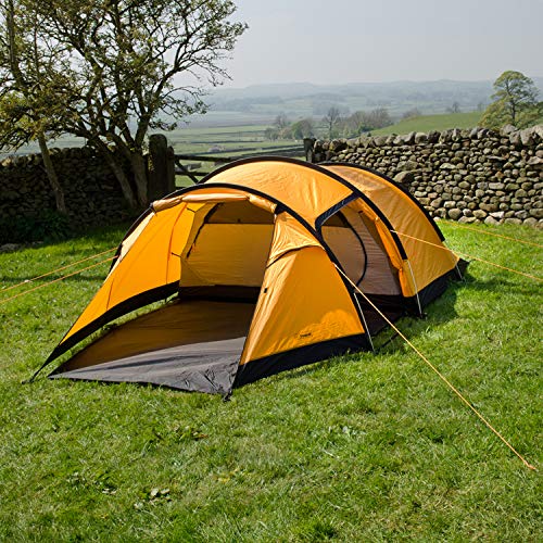 Snugpak Journey Quad Backpacking Tent, Sunburst Orange
