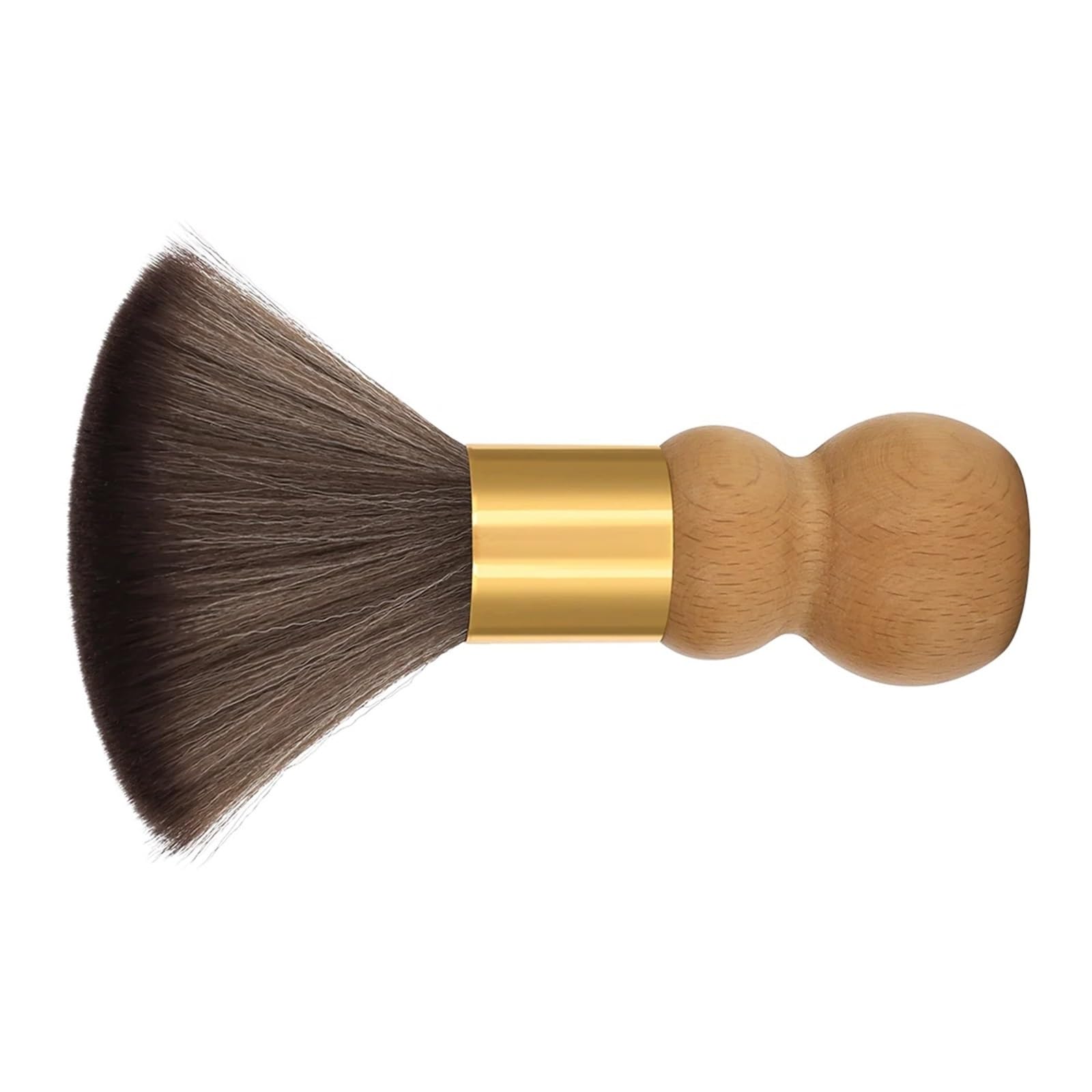 Outil De Coiffure Antistatique Professionnel For Salon De Coiffure, Brosse Douce, Brosse De Nettoyage For Le Cou Et Le Visage, Dépoussiérage, Manche En Bois | F