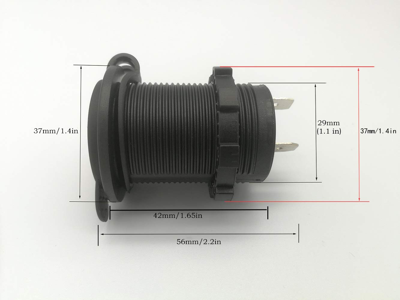 Amazon | 12V / 24VDC電源ソケット 防水マリングレードシガレット