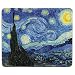 dealzEpic - Art Mousepad - Natural Rubber Mouse Pad with Famous Painting of Starry Night by Vincent Van Gogh - Stitched Edges - 9.5x7.9 inches